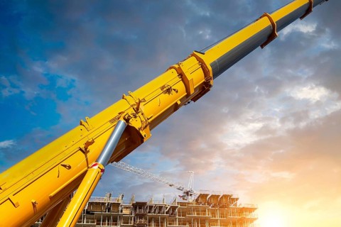 Construction site of luxury condominiums and townhouses in the heart of city downtown at a premium