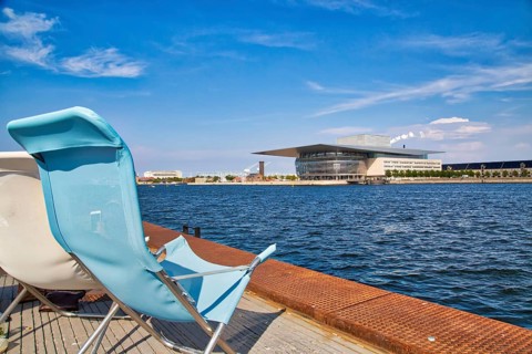 Copenhagen, Denmark-2 August, 2018: The National Opera House located on the island of Holmen in