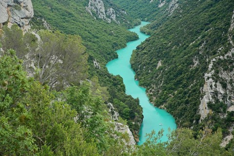 Gorges du Verdon, Verdon Gorge, Verdon, river, gorge, cliffs, mountains, rocks, landscape, view