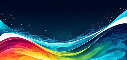 Abstract colorful vector background, color wave design for brochure, website, flyer, AI generated