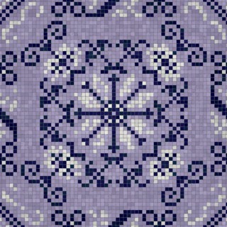 Mosaic tiles background, seamless vector pattern