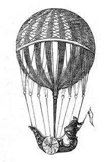 Balloon of Testu-Brissy, Pierre Testu-Brissy, 1770, 1829, was a pioneer of ballooning, France,