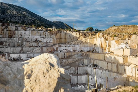 Marble quarry, Orosei, Sardinia, Italy, Europe