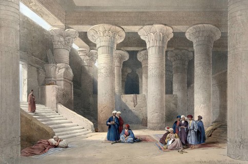 Temple of Esna, the remains of the ancient Egyptian temple of Chnum in the Upper Egyptian city of