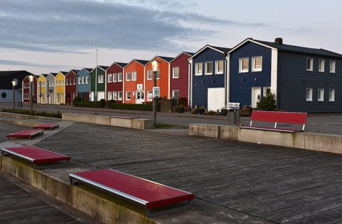 Lobster shacks in Heligoland, Schleswig-Holstein, Germany, Europe