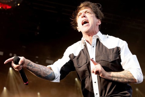 Adenau, Germany, 8 June 2024: Billy Talent (Benjamin Kowalewicz, singer) play at Rock am Ring. The