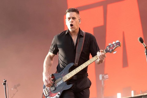 Adenau, Germany, 8 June 2024: Billy Talent (Jonathan Gallant, bassist) play at Rock am Ring. The