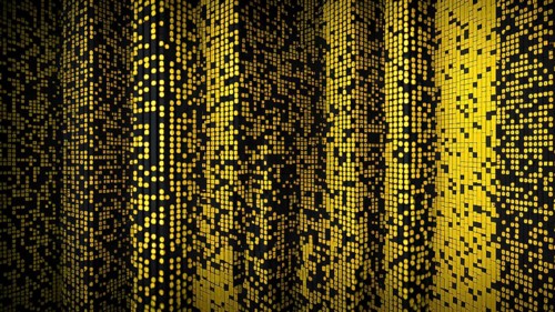 Abstract animation of binary code cascading down like digital rain, representing data insights in