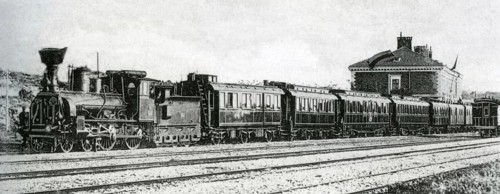 The court train of Emperor Franz Joseph from 1891, built by Ringhoffer in Prague. Here at Pula