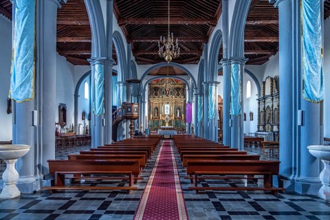 Interior of the church of Santa María de la Concepción in Valverde, capital of the island of El