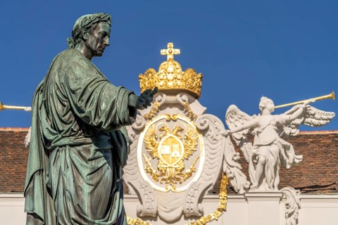 The Emperor Franz Monument on Inner Burgplatz / In the castle of the Hofburg Imperial Palace in