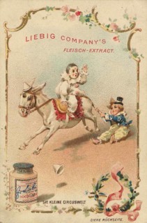 Picture series Kleine Die kleine Zirkuswelt, Liebig picture, digitally restored reproduction of a