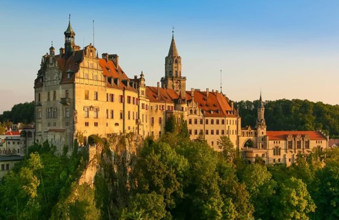Hohenzollern Castle Sigmaringen, former princely residence and administrative centre of the Princes