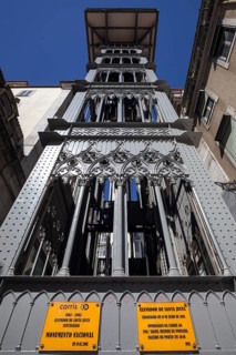 Lift, Passenger lift, Elevador de Santa Justa, Lisbon, Portugal, Europe