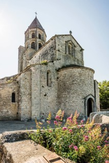 Romanesque church of St-Michel, La Garde-Adhémar, Plus beaux villages de France, Département Drôme,