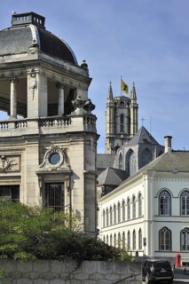 Building of the former National Bank and the Roman Catholic Diocese of Ghent, Belgium, Europe
