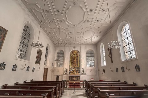 Interior of the Church of Our Lady, Schrobenhausen, Upper Bavaria, Germany, Europe
