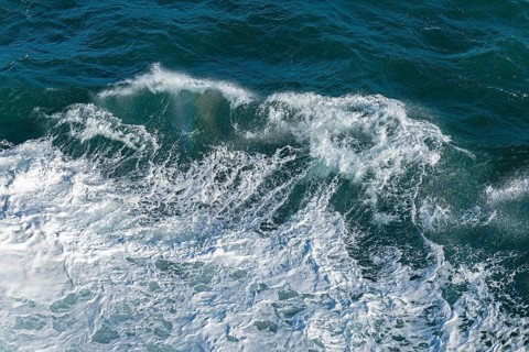 Sea spray, sea, North Sea, near Dover, Kent, England, Great Britain