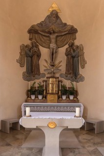 Altar of the Catholic Parish of St. Michael, 1840, Westheim-Knetzgau Lower Franconia, Bavaria,