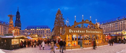The Striezelmarkt, which has been held since 1434, is the oldest Christmas market in Germany and