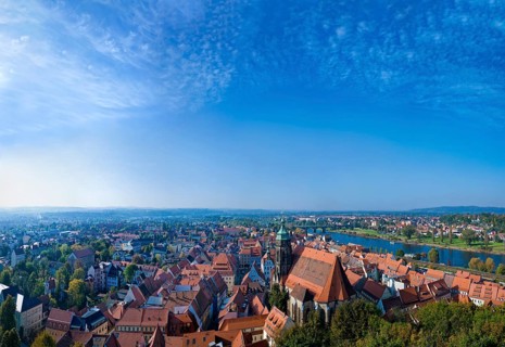 Pirna View of the old town from the Sonnenstein