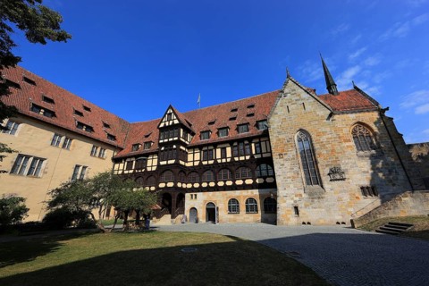 Luther Chapel and Fürstenbau of Veste Coburg, Coburg, Upper Franconia, Bavaria, Germany, Europe