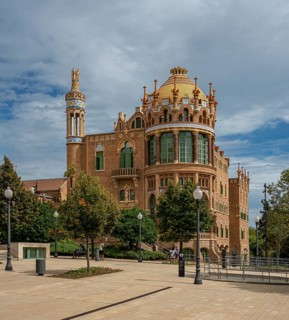 Historic hospital complex of the Hospital de la Santa Creu i Sant Pau, Barcelona, Catalonia, Spain,