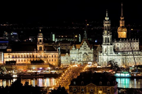 DEU Saxony Dresden Dresden Silhouette