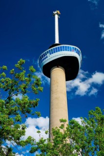 Rotterdam, Netherlands, May 14, 2017: Euromast is 185 m observation tower designed by Hugh Maaskant