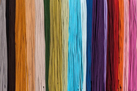 Colourful leather straps