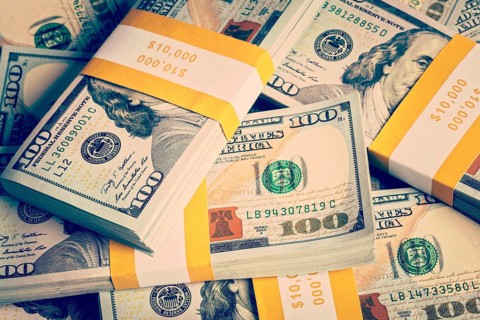 Creative business finance making money concept. Vintage retro effect filtered hipster style image