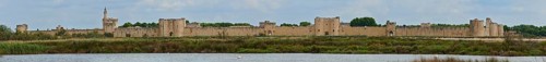 City wall of Aigues-Mortes, Camargue, France, Europe