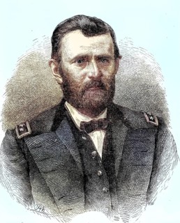 Ulysses S. Grant, 27 April 1822 - 23 July 1885, a US general and politician. He was