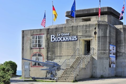 The German Second World War bunker Le Grand Blockhaus at Batz-sur-Mer, Loire-Atlantique, Pays de la