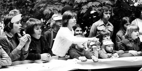The children's parties of the Young Pioneers (JP) of the children's organisation of the DKP,