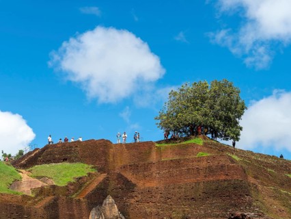 Ancient fortress on Sigiriya Rock, Sri Lanka, Asia