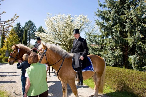 Every year at Easter there are about 5 processions in Lusatia, each with about 200 riders. The