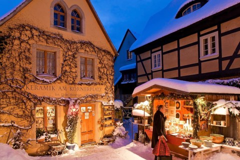 The Christmas market in the old village centre in Dresden Loschwitz, is organised annually by the