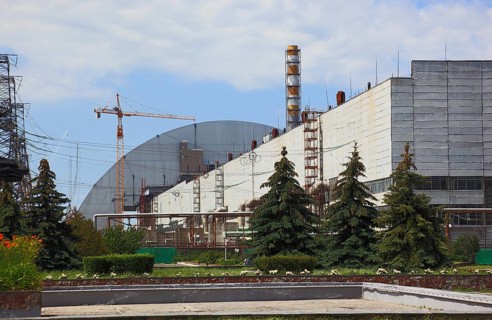 Exclusion zone, in the uninhabitable 30-kilometre zone around the Chernobyl power plant and the