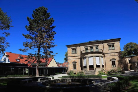 Bayreuth, the Villa Wahnfried, Haus Wahnfried, former residence of Richard Wagner, rear side,