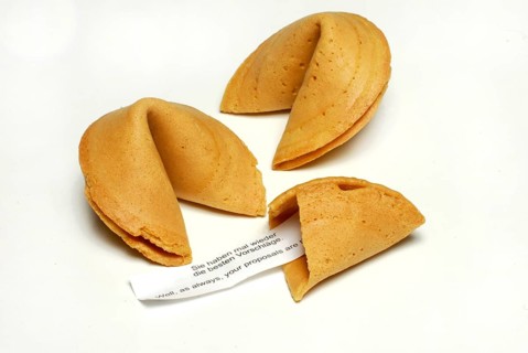 Fortune cookies, asian lucky charms, surprise, pastry