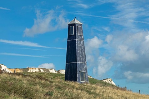 Tower, Samphire Hoe Country Park, Kent, England, United Kingdom, Europe