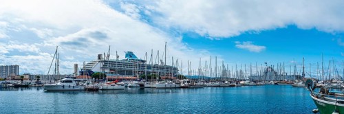 TUI Marella Discovery Cruise Ship in Port of Toulon, France, Europe