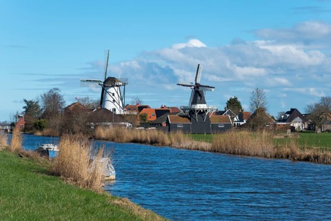 Mill, windmill, De Widde Meuln, and sawmill, polder mill, hulling mill and flour mill Bovenrijge,