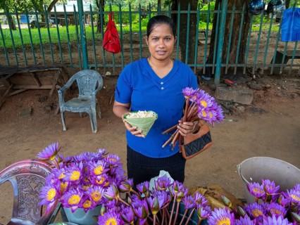 Flower seller, Sri Lanka, Asia