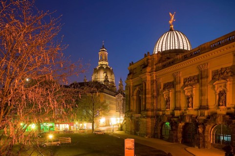 Brühl's Terrace is an architectural ensemble and a tourist attraction in Dresden. It is located in
