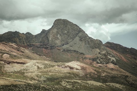Mountain landscape in the Andean highlands, Alto de Ticlio, Peru, South America