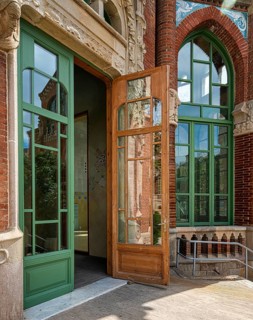 Historic hospital complex of the Hospital de la Santa Creu i Sant Pau, Barcelona, Catalonia, Spain,