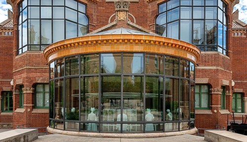 Historic hospital complex of the Hospital de la Santa Creu i Sant Pau, Barcelona, Catalonia, Spain,