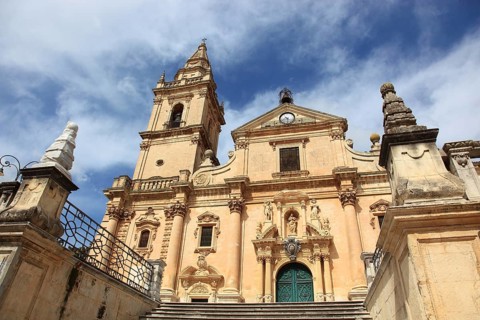 Ragusa, Ragusa Superiore district, Cathedral of San Giovanni Battista in the Upper Town, Sicily,